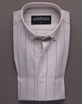 Biege & Blue Stripes