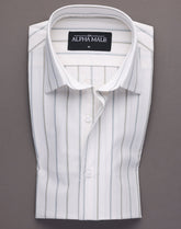 Cream Base Broad Stripes