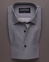 Taupe & White Bengal Stripes