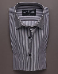 Taupe & White Bengal Stripes