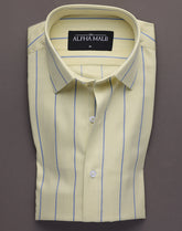 Yellow & Blue Broad Stripes