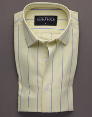 Yellow & Blue Broad Stripes