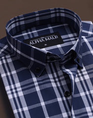 Plaid Checks in Blue & White