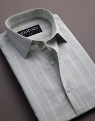 Sage Green Windowpane Checkered