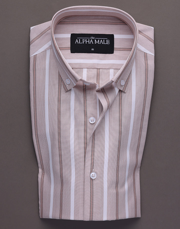 Brown Base Multi Stripes