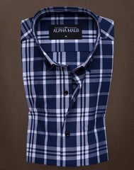 Plaid Checks in Blue & White