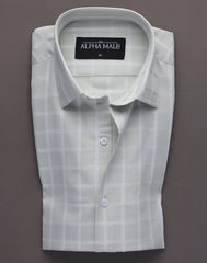 Sage Green Windowpane Checkered