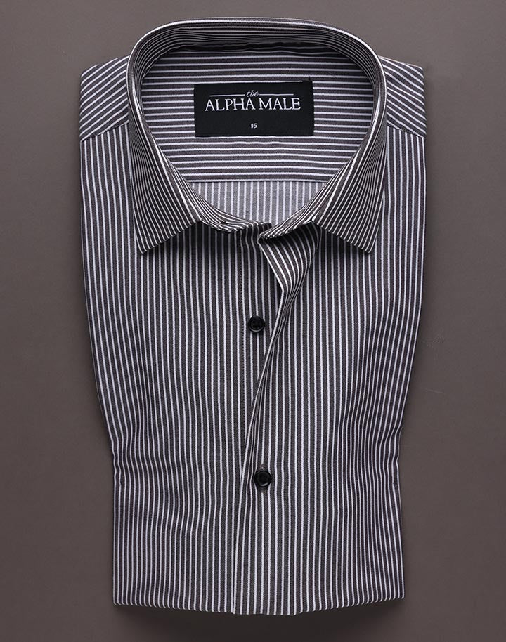 Taupe & White Bengal Stripes