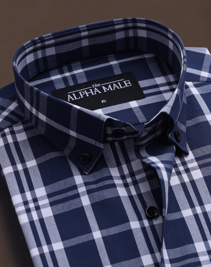 Plaid Checks in Blue & White