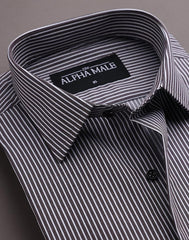 Taupe & White Bengal Stripes